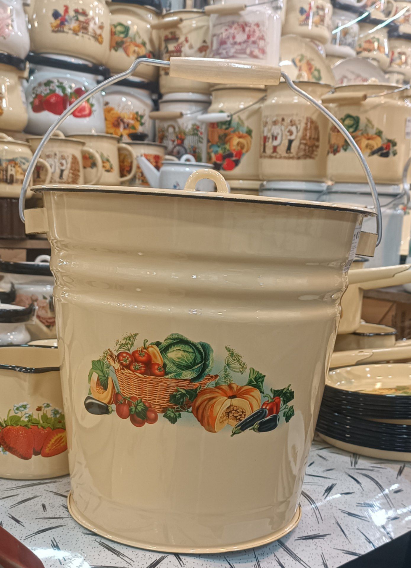 سطل لعابی طرح کدو ۱۲ لیتری